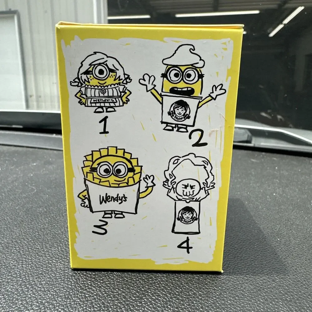 Wendy's Minions & Monsters Premium Toy Box 2026 Fast Food Kids Toy